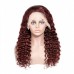 Stema #33 Reddish Brown 13x4 Transparent Lace Front Human Hair Wig